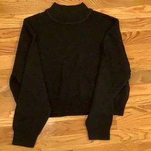 Mock neck black sweater